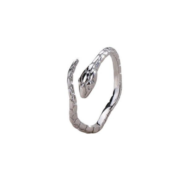 S925 Sterling Silver Ring Female Animal Index Finger Snake - Image 2