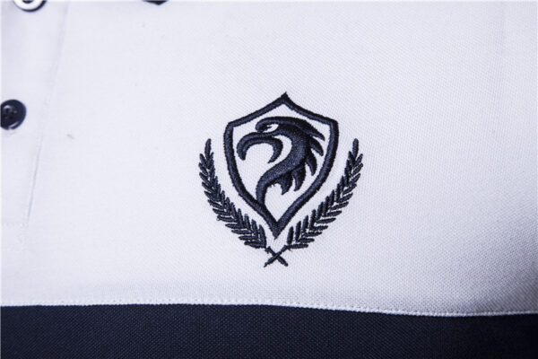 Short-sleeved T-shirt Stitching Embroidery Men's Plus Size Basic Top - Image 2