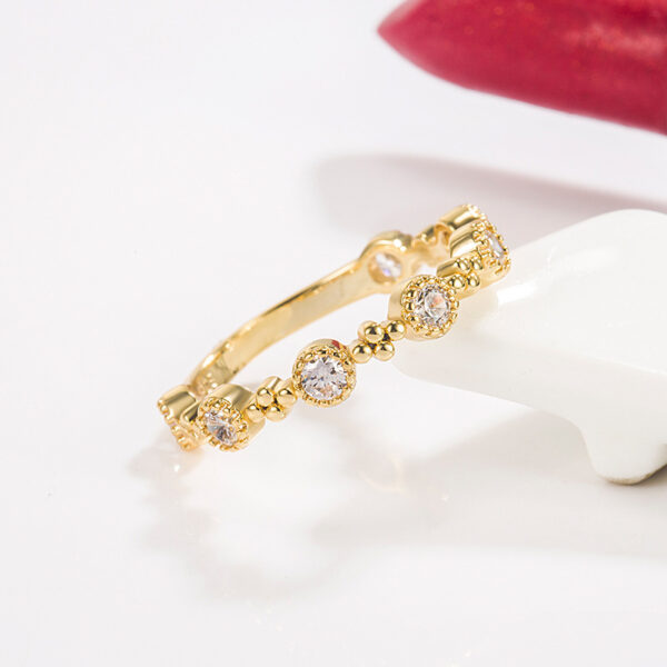 Special-interest Design Diamond-studded Ring - Image 6