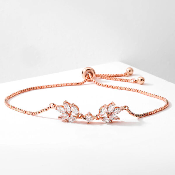 Special-interest Design Personalized Creative Zipper Open Adjustable Zircon Bracelet - Image 7