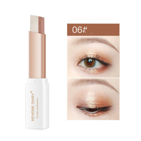 Lazy Eyeshadow Stick Stereo Gradient Shimmer Double Color Eye Shadow Pen Waterproof Easy To Wear Eyeshadow - Image 8