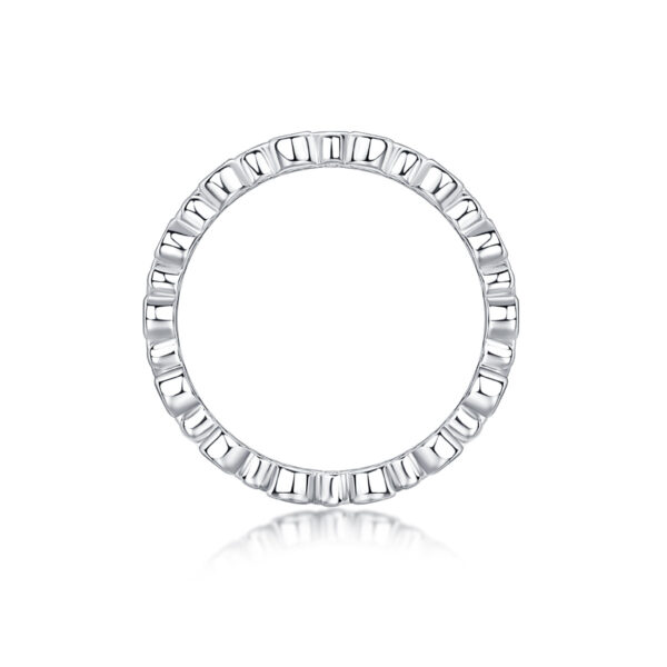 Multi-row Diamond Ring Luxury Fashion Set Moissanite Silver Ring - Image 2