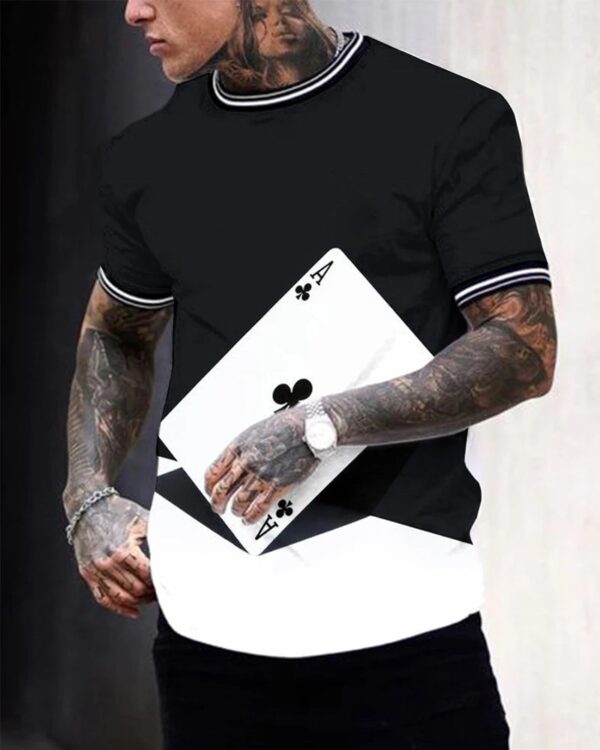Amazon Summer New Trend Men's T-shirt Short Sleeve - Image 4