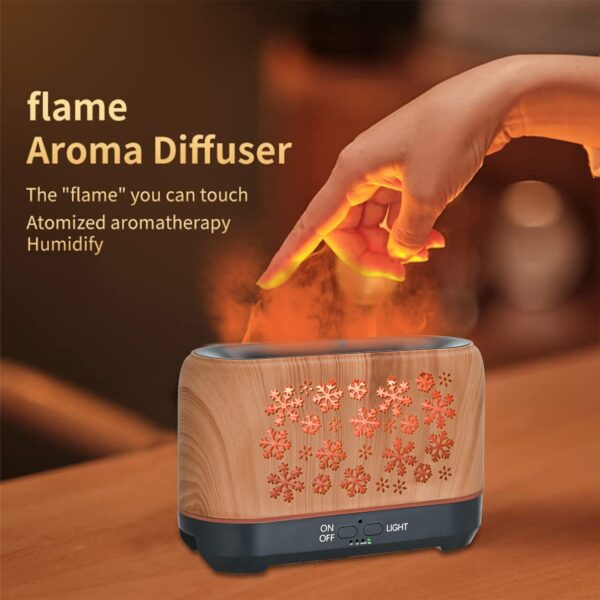 Christmas Snowflake Pattern Humidifier Household Colorful Aromatherapy Humidifier Atmosphere Colorful Diffuser - Image 4