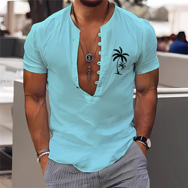 3D Digital Printing Men's Clothing Summer Short Sleeve Shirt - Image 6