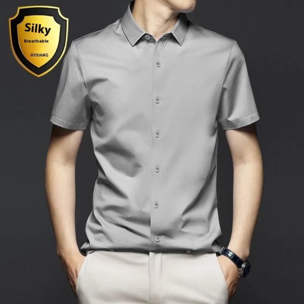 Non-ironing Short-sleeved Shirt Men's Anti-wrinkle Business - Image 6