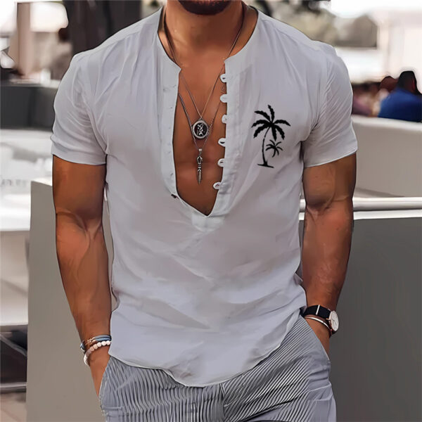 3D Digital Printing Men's Clothing Summer Short Sleeve Shirt - Image 10