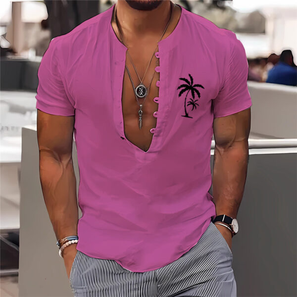 3D Digital Printing Men's Clothing Summer Short Sleeve Shirt - Image 5