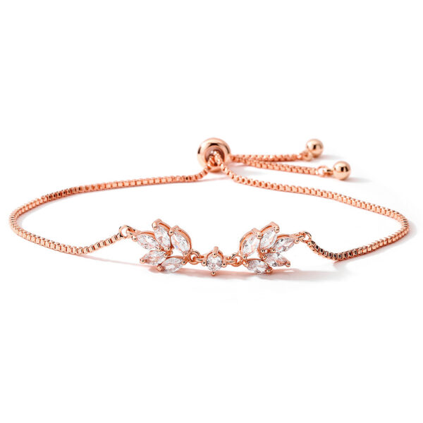 Special-interest Design Personalized Creative Zipper Open Adjustable Zircon Bracelet - Image 4