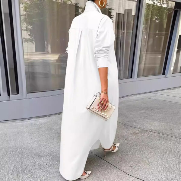 Solid Color Loose Long Sleeves Extra Large Size - Image 7
