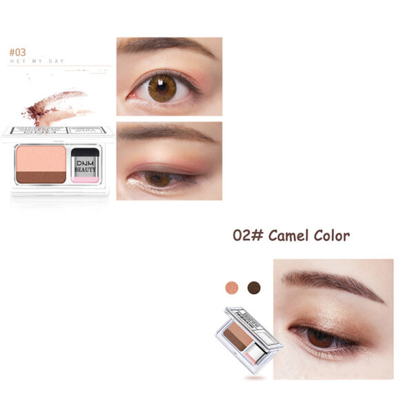LAIKOU Double Color Eye Shadow Makeup Palette Glitter Palette Eyeshadow Pallete Waterproof Glitter Eyeshadow Shimmer Cosmetics - Image 3