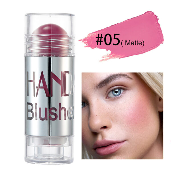 Cheek Blusher Shimmer Blush Stick Face Makeup Highlighter Bronzer Contour Cream Long-lasting Facial Make Up Cosmetics - Image 6