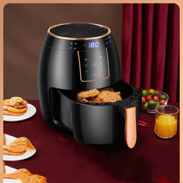 5.5 L US Standard Cross-border Air Fryer Touch Screen Automatic Fryer British Standard Deep Frying Pan Chips Machine Airfryer - Image 6