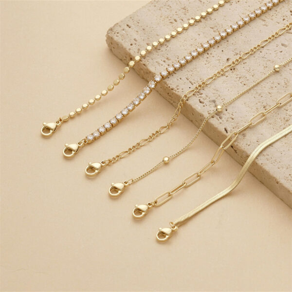 Fashion Multi-layer Metal Blade Chain Suit - Image 4