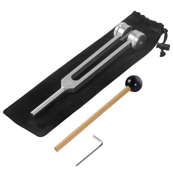 128 Hz Tuning Fork Set Weighted Bio-Acoustic Tuning Fork For Healing Chakra,Sound Therapy,Reliever Stress - Image 6