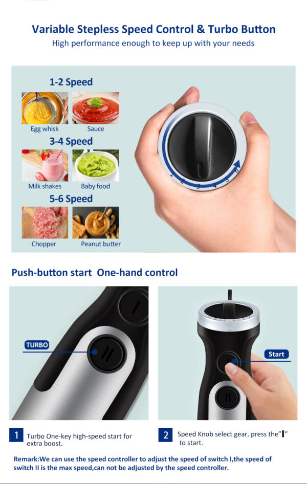 Hand Blender Juicer Cooking Stick - Image 3