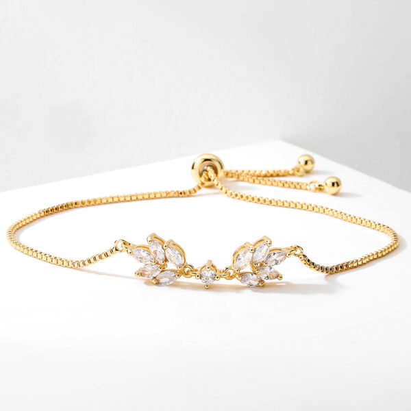 Special-interest Design Personalized Creative Zipper Open Adjustable Zircon Bracelet - Image 8