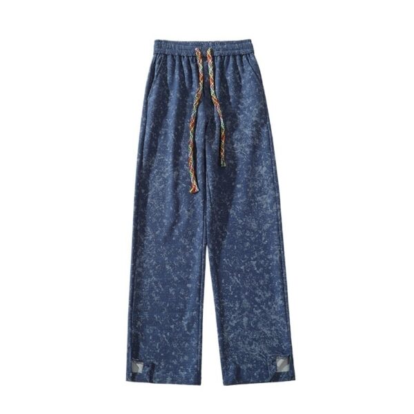 Straight Loose Pu Shuai Casual Long Pants - Image 3