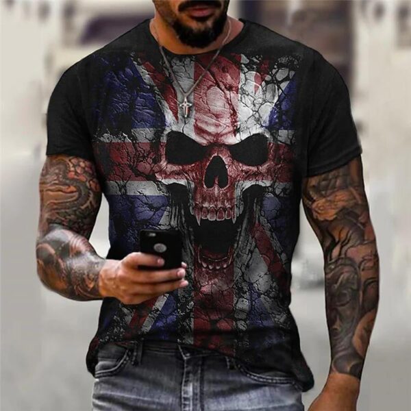 Summer New 3D Printing Fashion Boys' Short Sleeve T-shirt - Image 2