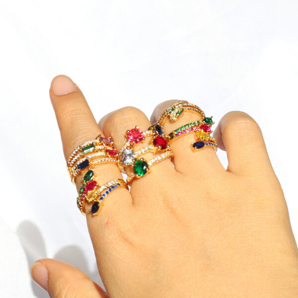 Retro Easy Matching Stylish Adjustable Ring - Image 5